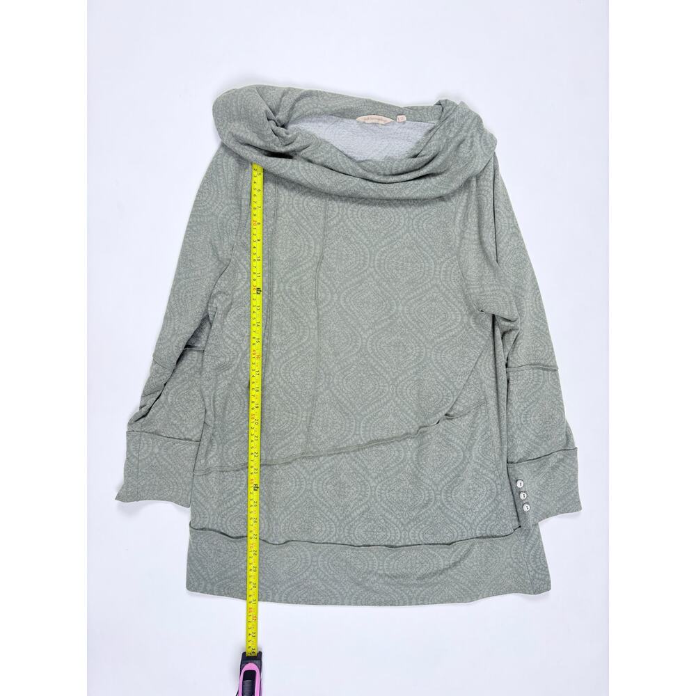Soft Surroundings Sage Green Draped Cowl Neck Tunic - Picture 12 of 14